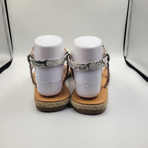 Lulus Akina Natural Snake Espadrille Gladiator Sandals Sz 7.5 - Picture 3 of 10